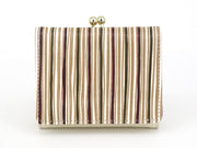 YATARAJIMA - Vertical Stripes Small GAMAGUCHI Trifold Wallet