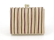 YATARAJIMA - Vertical Stripes Small GAMAGUCHI Trifold Wallet