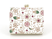 Falling Cherry Blossoms Small GAMAGUCHI Trifold Wallet