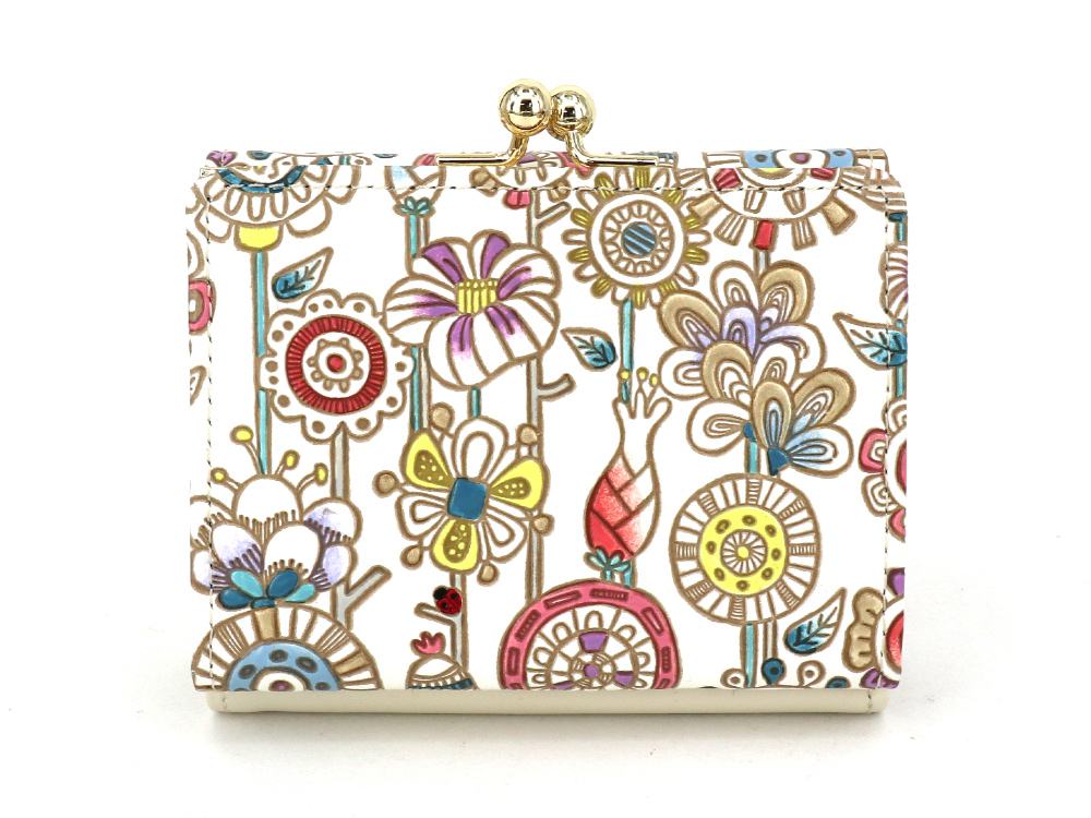 Garden Small GAMAGUCHI Trifold Wallet