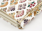 HANAOGI - Flower Fans Small GAMAGUCHI Trifold Wallet