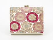 Umbrella Chrysanthemums (Peach Blossom) Small GAMAGUCHI Trifold Wallet