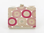 Umbrella Chrysanthemums (Peach Blossom) Small GAMAGUCHI Trifold Wallet