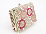 Umbrella Chrysanthemums (Peach Blossom) Small GAMAGUCHI Trifold Wallet