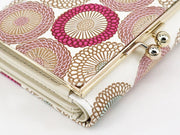 Umbrella Chrysanthemums (Peach Blossom) Small GAMAGUCHI Trifold Wallet