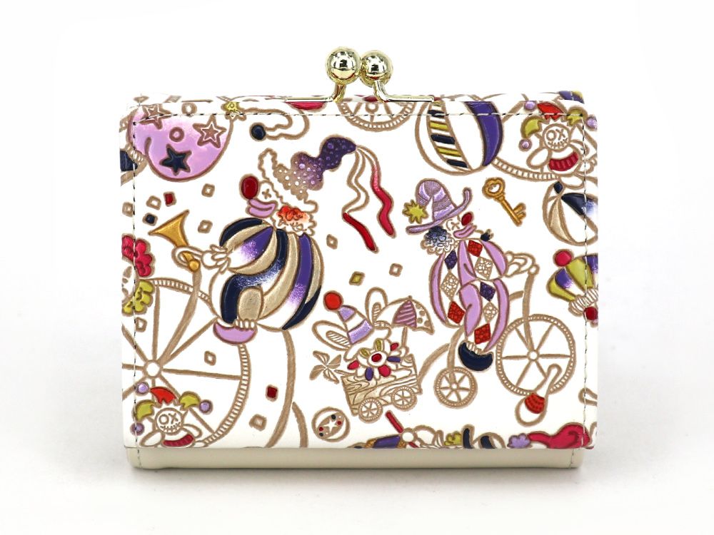 Pierrot (Purple) GAMAGUCHI Trifold Wallet