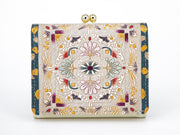 Golden Tapestry Small GAMAGUCHI Trifold Wallet