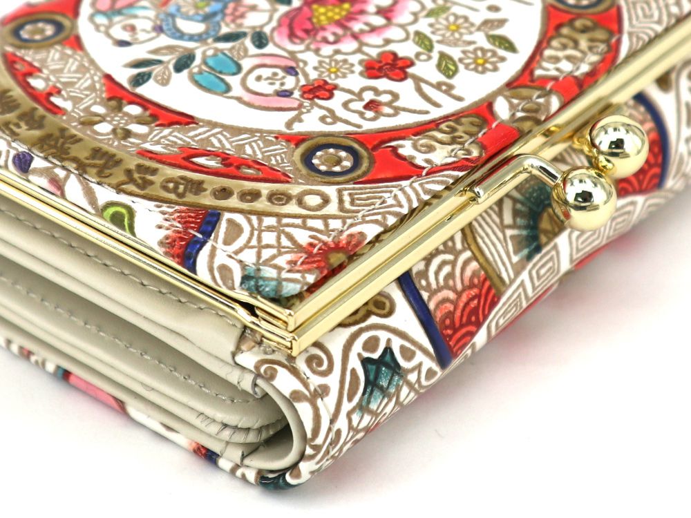 KARAKO - Chinese Dolls  Small GAMAGUCHI Trifold Wallet