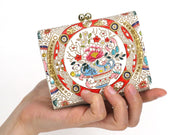 KARAKO - Chinese Dolls  Small GAMAGUCHI Trifold Wallet
