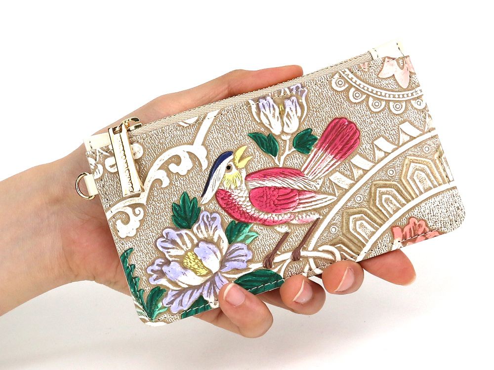 Pink Parrot Thin Card Case
