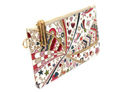 Glossy hearts Thin Card Case