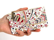 Glossy hearts Thin Card Case