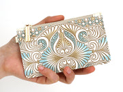 Rocaille (Blue) Thin Card Case