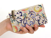 RANGIKU - Firework Chrysanthemums (Blue&Yellow) Thin Card Case