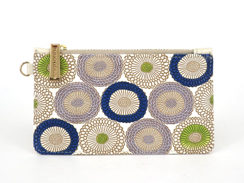 Umbrella Chrysanthemums (Shimmering Blue) Thin Card Case