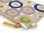 Umbrella Chrysanthemums (Shimmering Blue) Thin Card Case