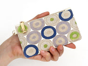 Umbrella Chrysanthemums (Shimmering Blue) Thin Card Case