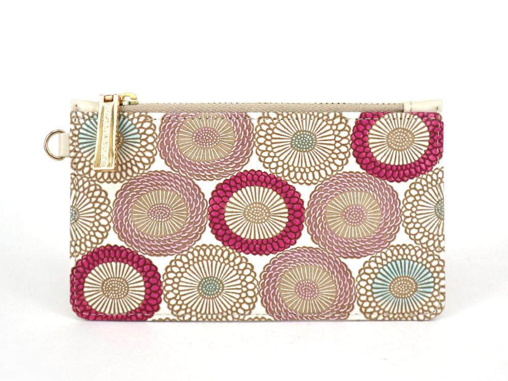 Umbrella Chrysanthemums (Peach Blossom) Thin Card Case