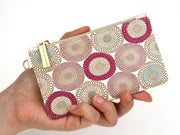 Umbrella Chrysanthemums (Peach Blossom) Thin Card Case