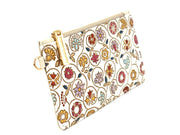 KINKARAKOBANA - Small Golden Flowers  Thin Card Case