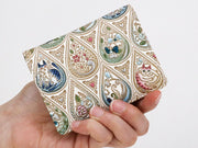 Flowers and Cats (Indigo) Square Coin Purse