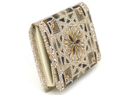 Carreau (Black) Square Coin Purse