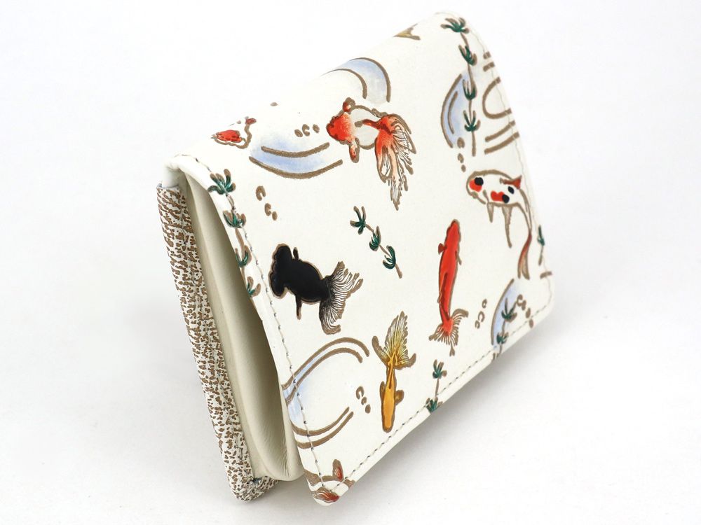Gold Fishes Square Coin Purse