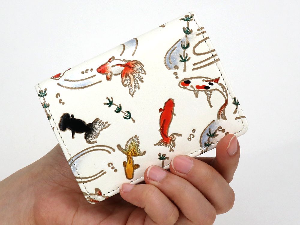 Gold Fishes Square Coin Purse