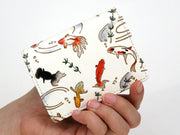 Gold Fishes Square Coin Purse