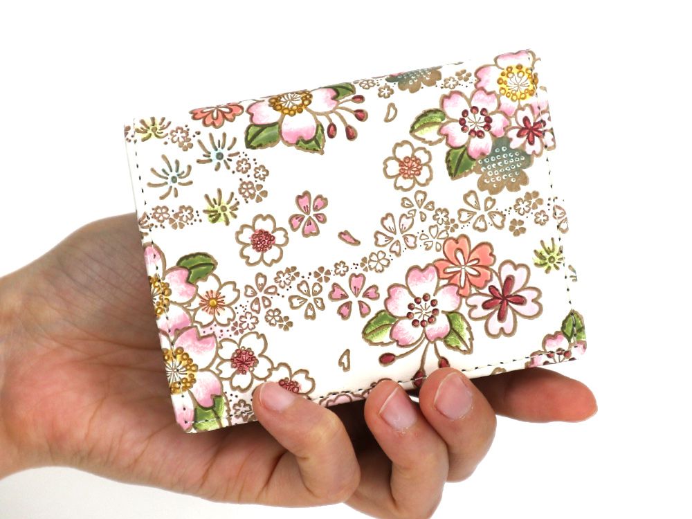 Dancing Cherry Blossoms Square Coin Purse