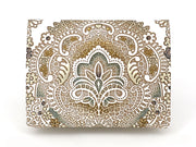 Antique Lace (Green)  Square Coin Purse