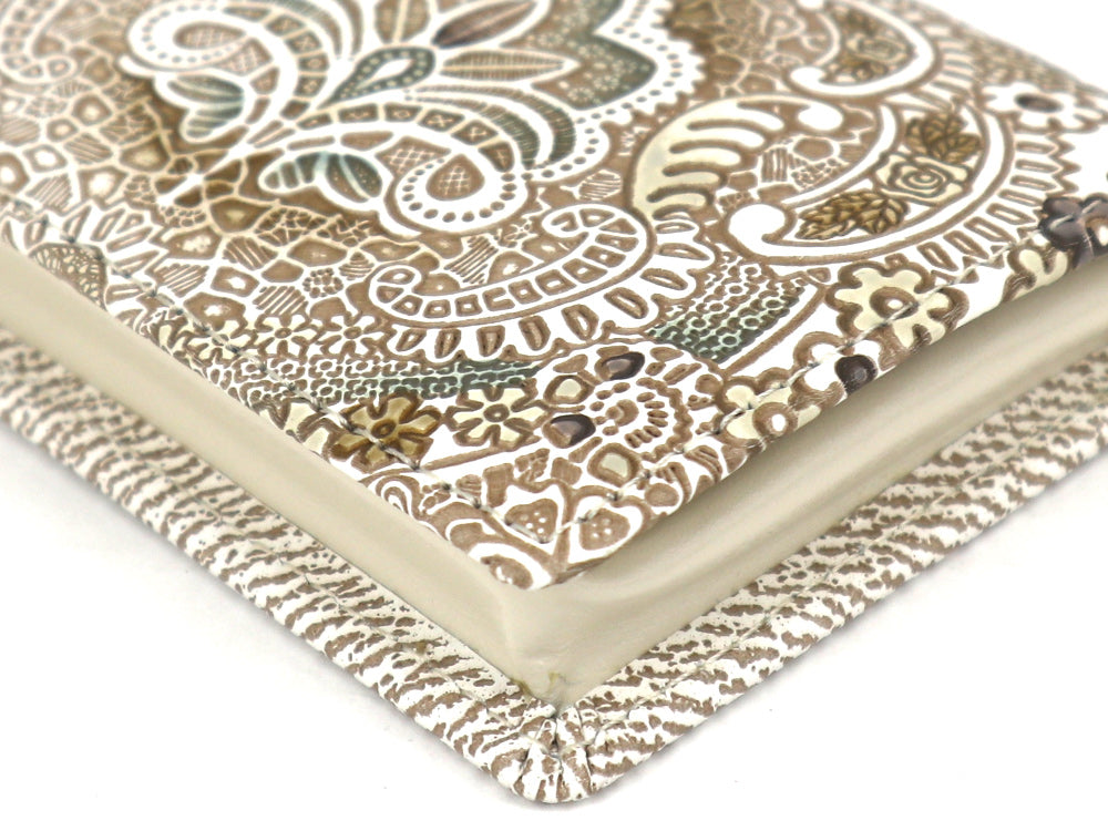 Antique Lace (Green)  Square Coin Purse