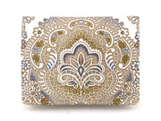 Antique Lace (Blue)  Square Coin Purse