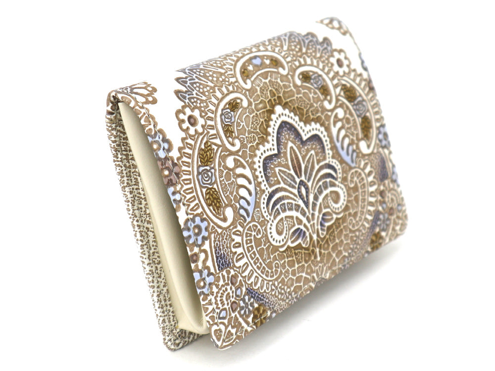 Antique Lace (Blue)  Square Coin Purse