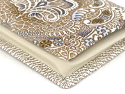 Antique Lace (Blue)  Square Coin Purse