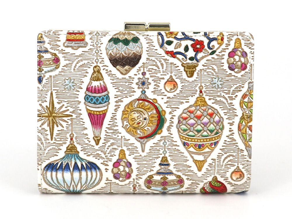 Christmas Ornaments Square Billfold with Clasp