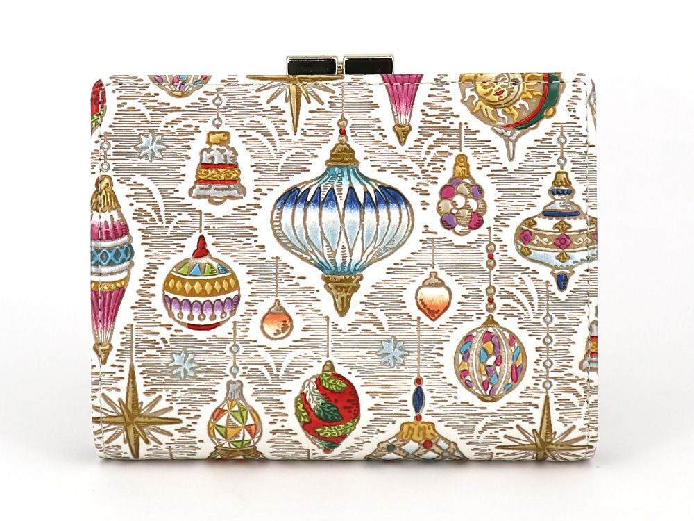 Christmas Ornaments Square Billfold with Clasp