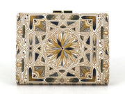 Carreau (Black) Square Billfold with Clasp