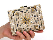 Carreau (Black) Square Billfold with Clasp