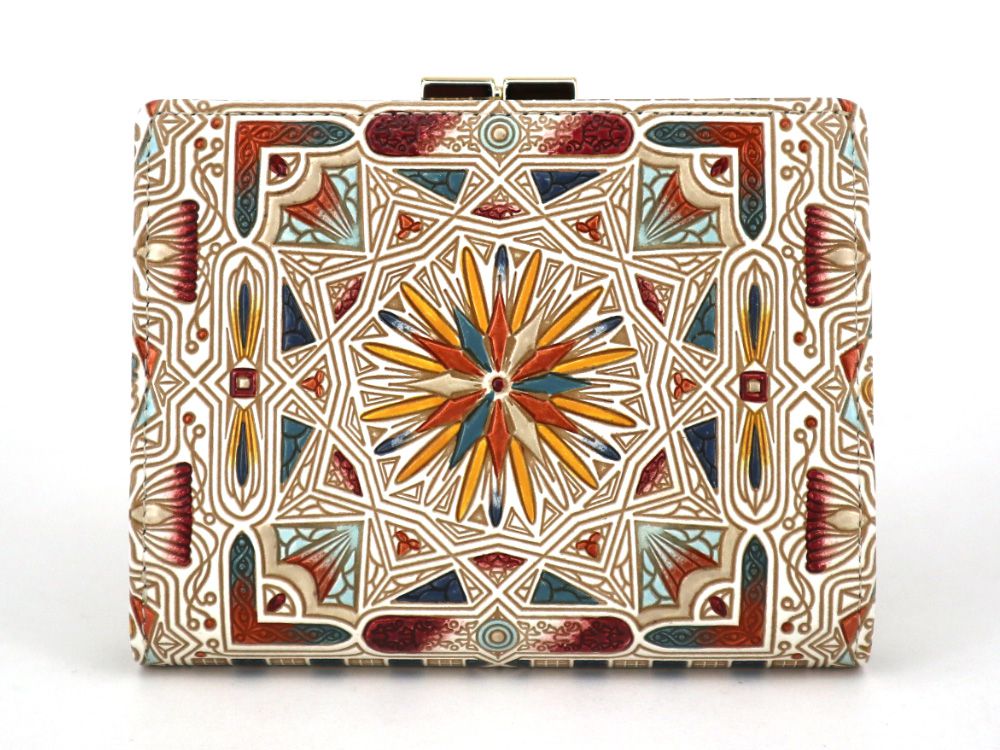 Carreau (Bronze) Square Billfold with Clasp