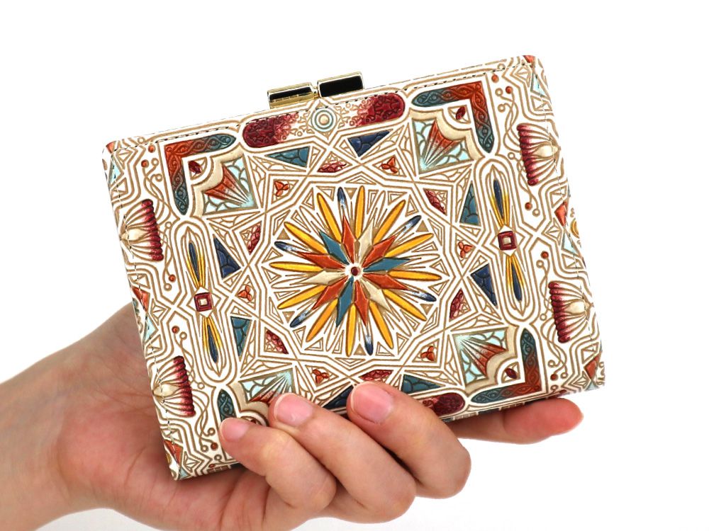 Carreau (Bronze) Square Billfold with Clasp