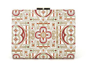 Miyabi (Red) GAMASATSU Square Billfold with Clasp