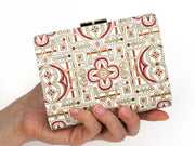 Miyabi (Red) GAMASATSU Square Billfold with Clasp