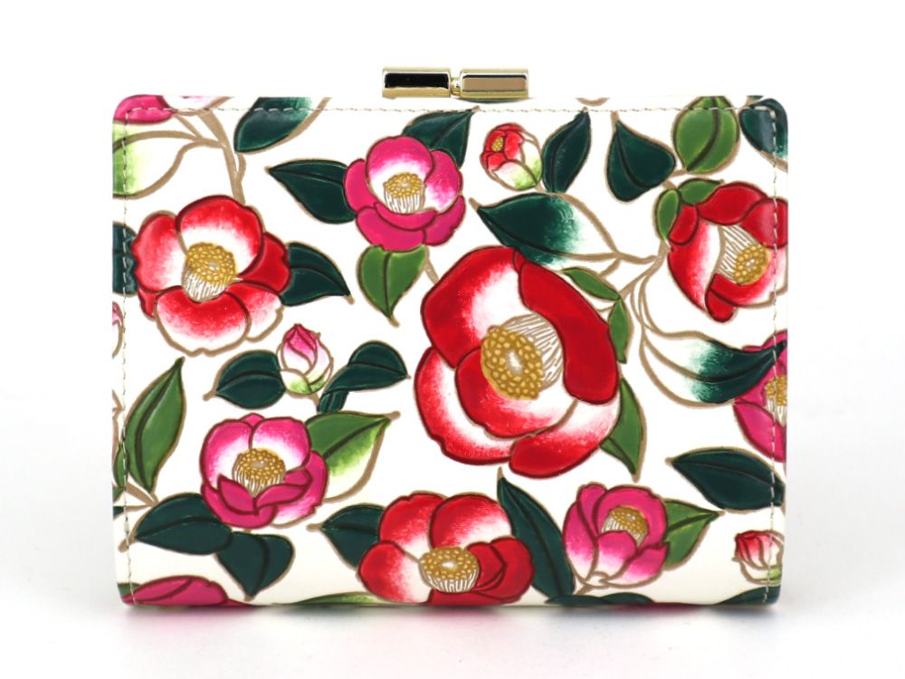 Camellia GAMASATSU Square Billfold with Clasp