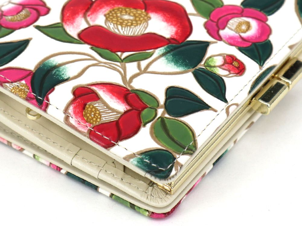 Camellia GAMASATSU Square Billfold with Clasp