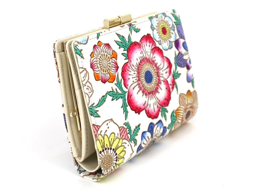 Anemone Square Billfold with Clasp