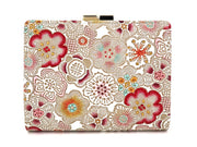 Spring Bloom (Red) Square Billfold with Clasp