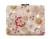 Spring Bloom (Red) Square Billfold with Clasp