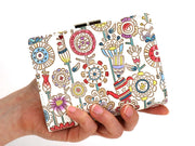 Garden Square Billfold with Clasp