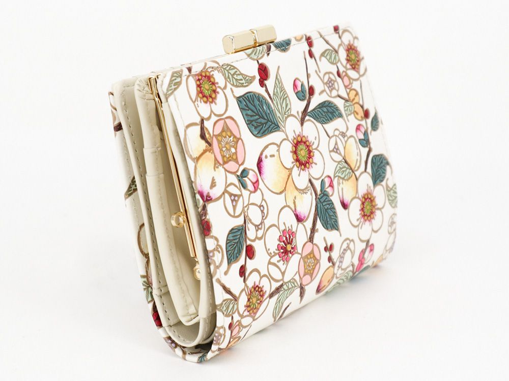 MEIHUA - Plum Blossom Square Billfold with Clasp